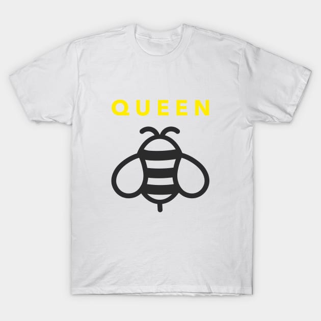 Simple Queen Bee Yellow and Black T-Shirt by tnts